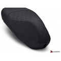 LUIMOTO (Cenno) Rider Seat Covers for the Vespa Electtrica / Primavera / Sprint / 50 / 125 / 150 (2014+) LUIMOTO (Cenno) Rider Seat Covers for the Vespa Electtrica / Primavera / Sprint / 50 / 125 / 150 (2014+)
